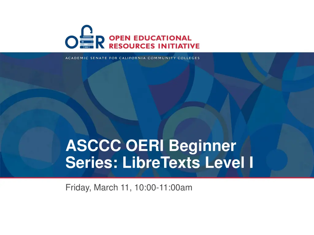 asccc oeri beginner series libretexts level i