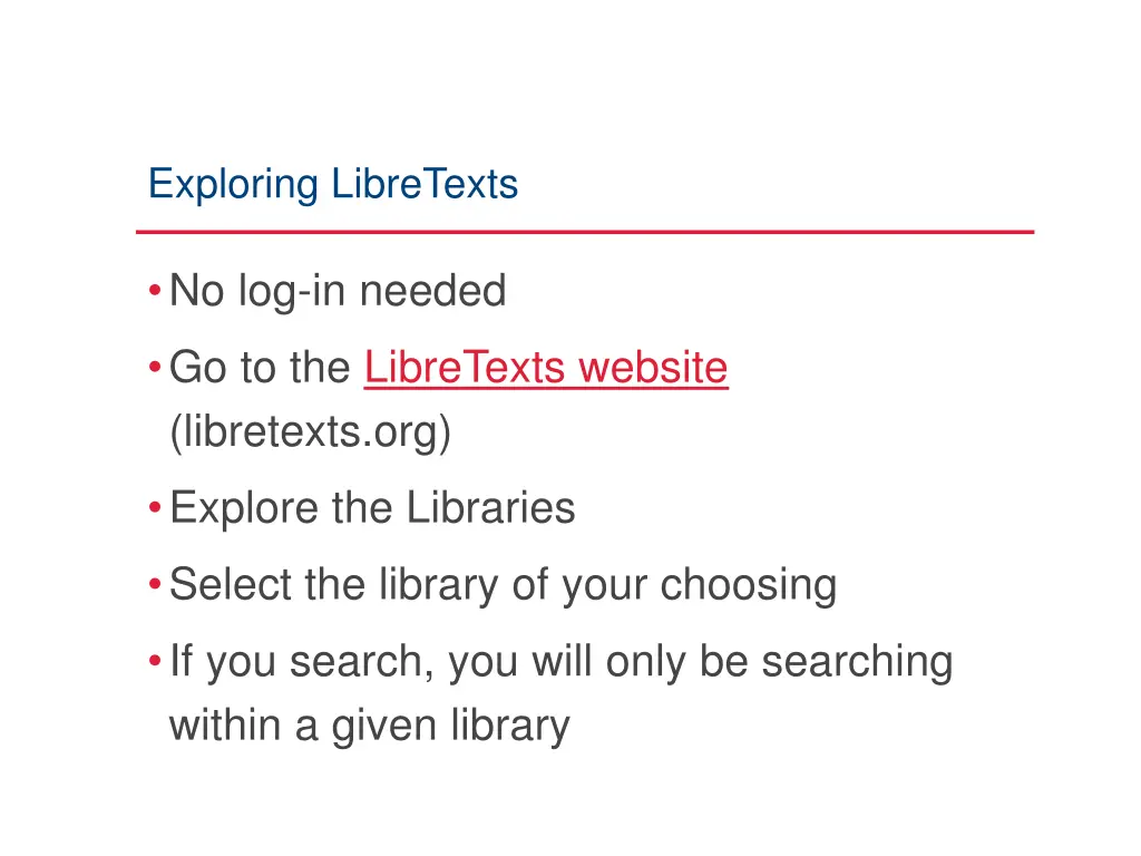 exploring libretexts