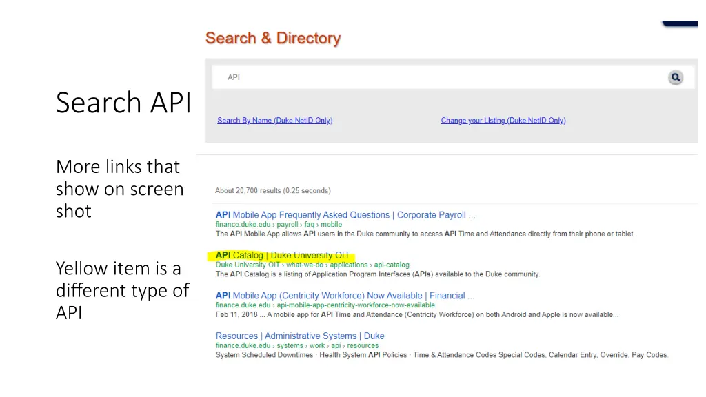search api