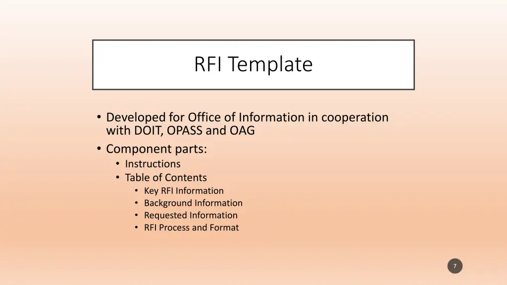 rfi template
