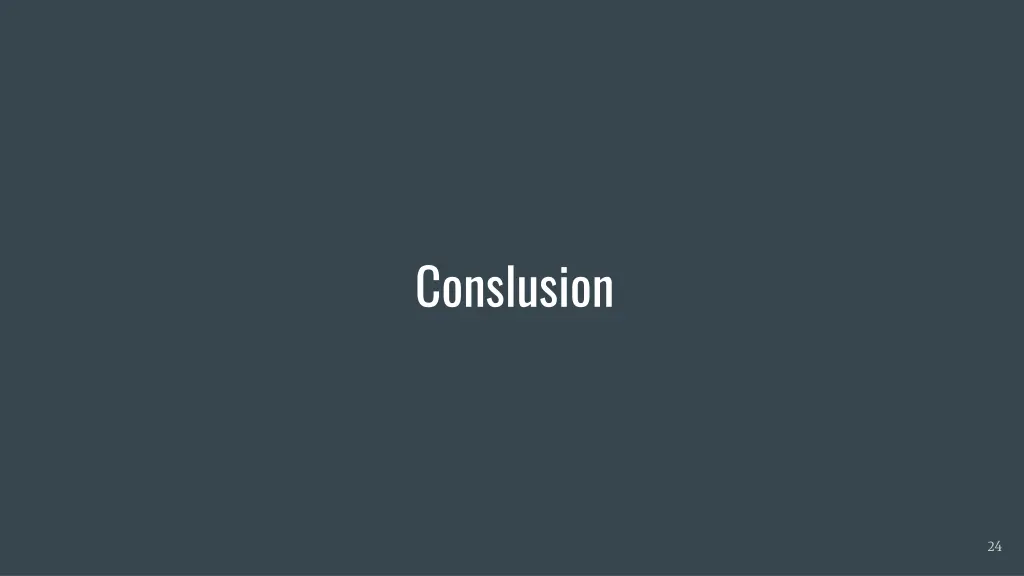 conslusion