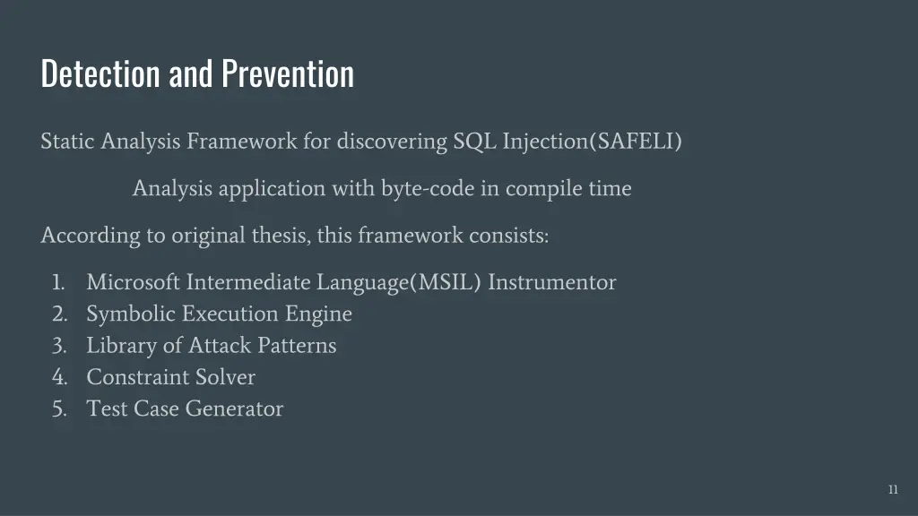 detection and prevention 5