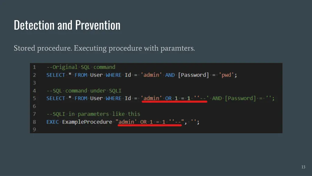 detection and prevention 7