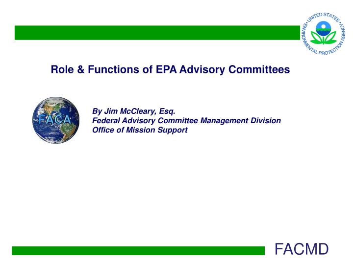 role functions of epa advisory committees