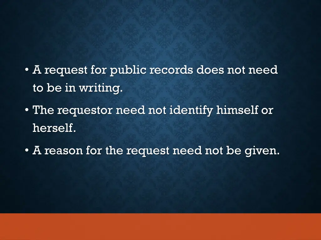 a request for public records does not need