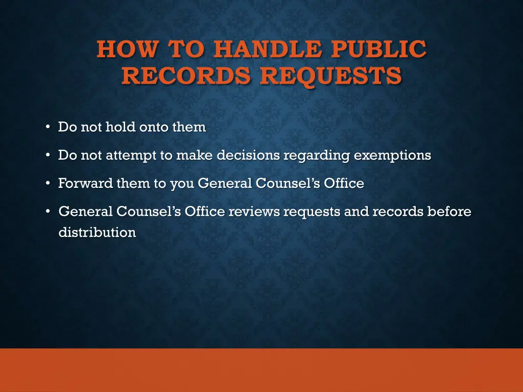 how to handle public records requests
