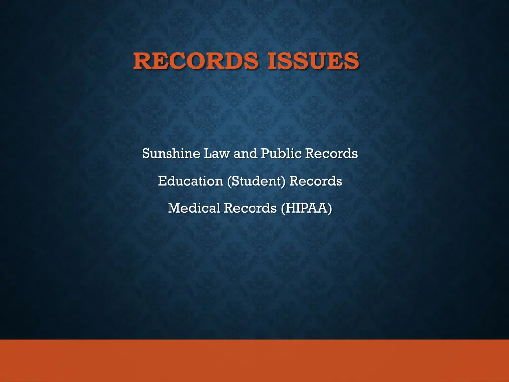 records issues
