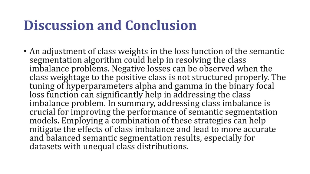 discussion and conclusion