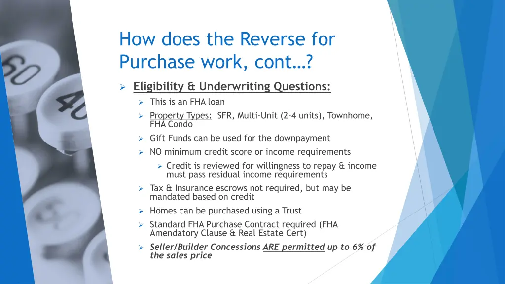 how does the reverse for purchase work cont
