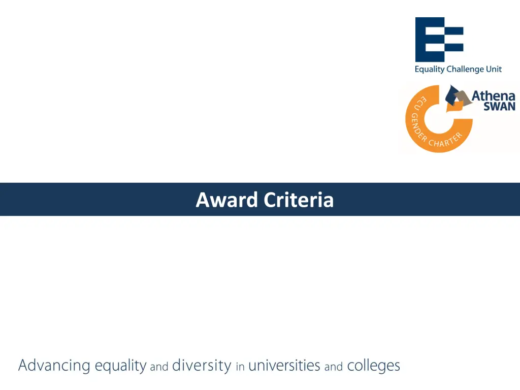 award criteria