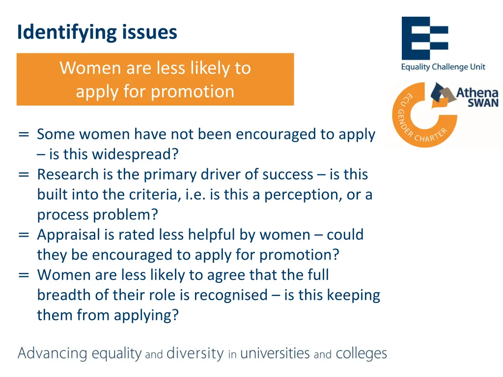 identifying issues