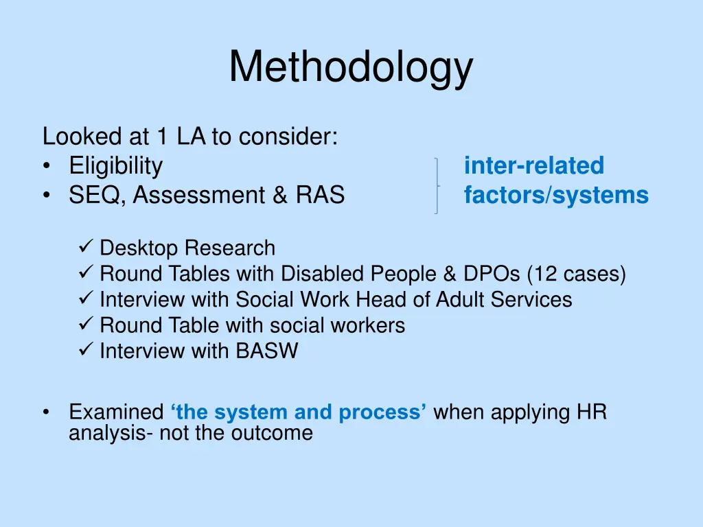 methodology
