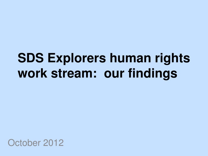 sds explorers human rights work stream