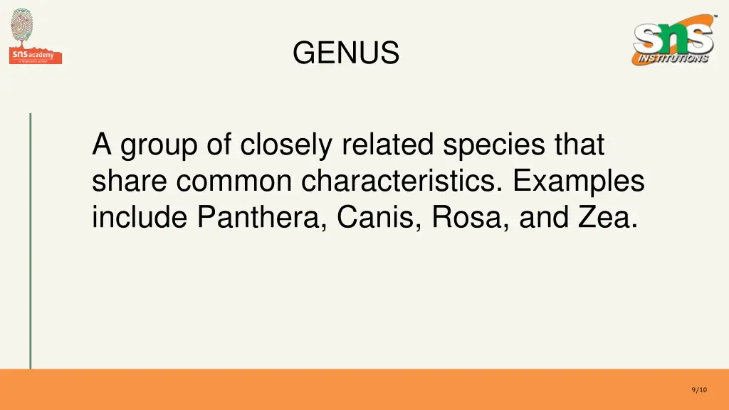 genus