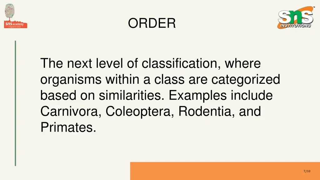order