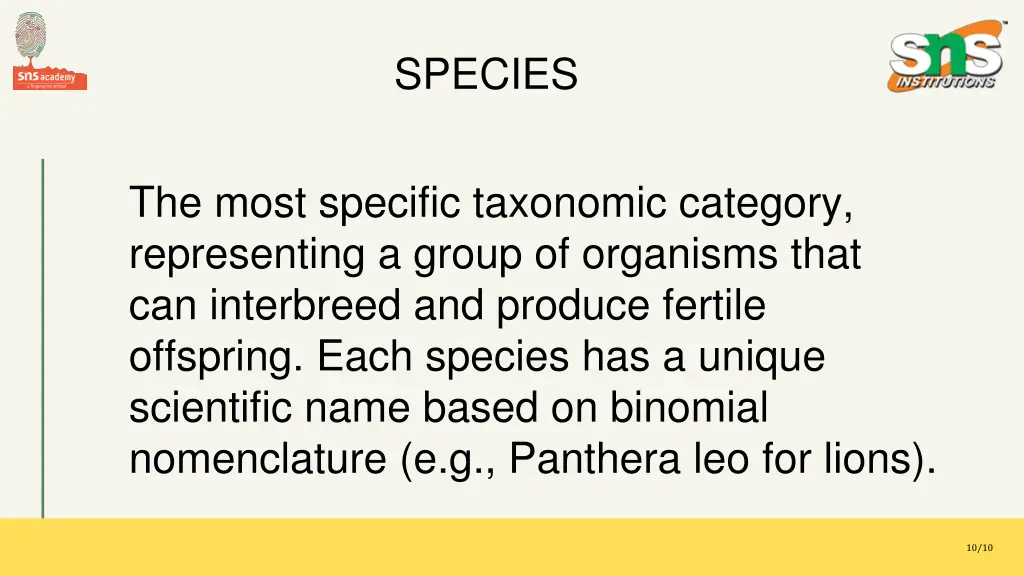 species