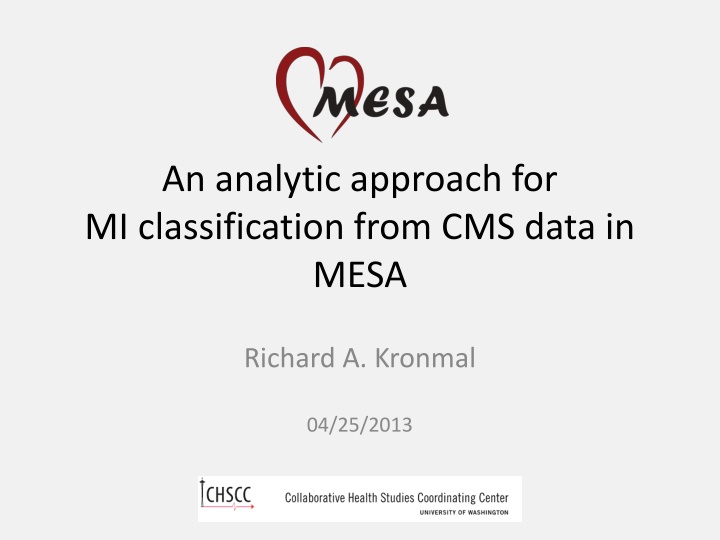 an analytic approach for mi classification from