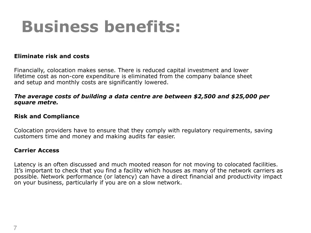 business benefits 1