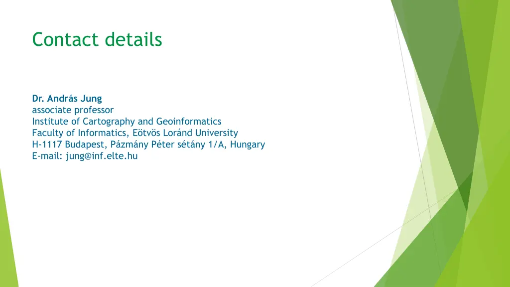 contact details