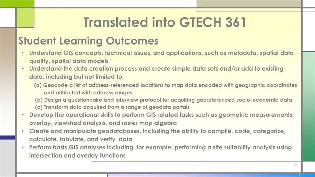 translated into gtech 361 student learning