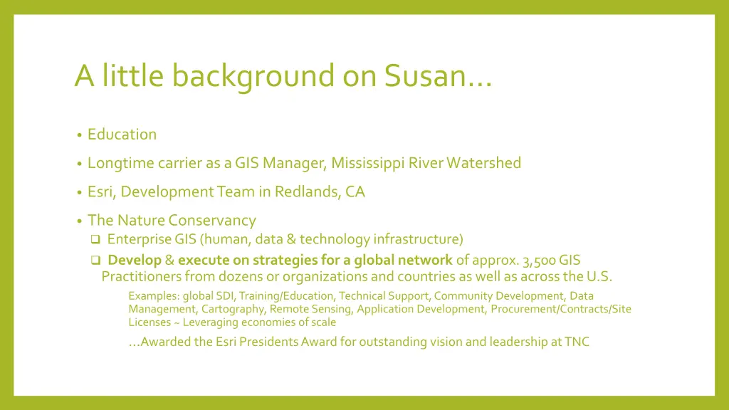 a little background on susan