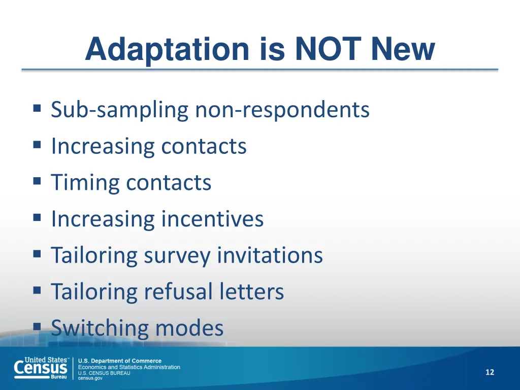 adaptation is not new