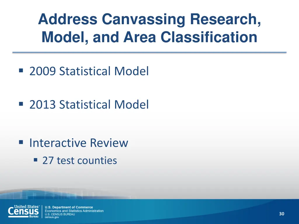 address canvassing research model and area