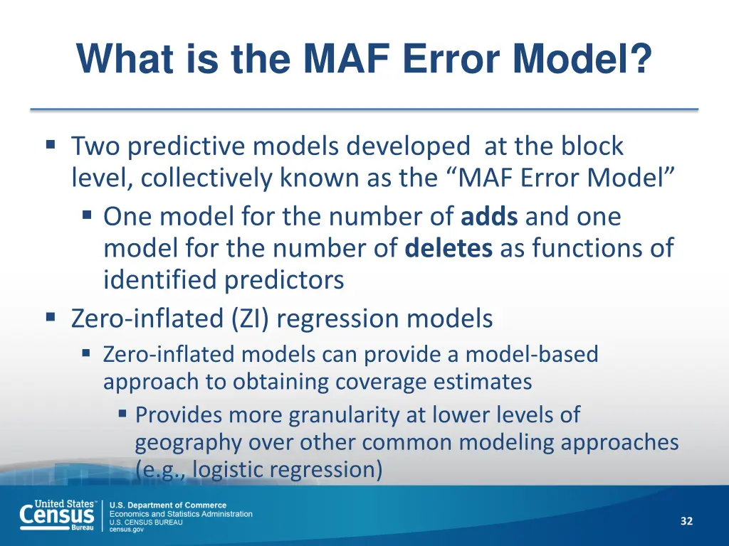 what is the maf error model