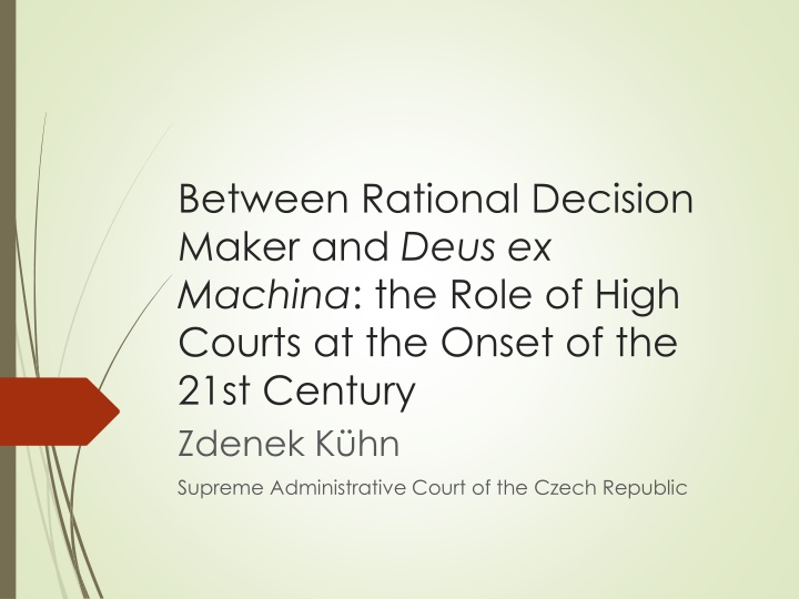 between rational decision maker and deus