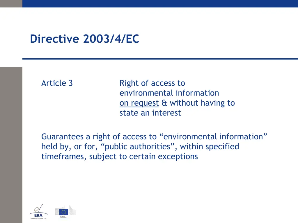 directive 2003 4 ec 1