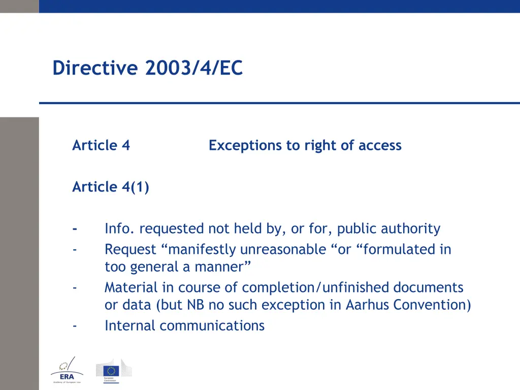 directive 2003 4 ec 2