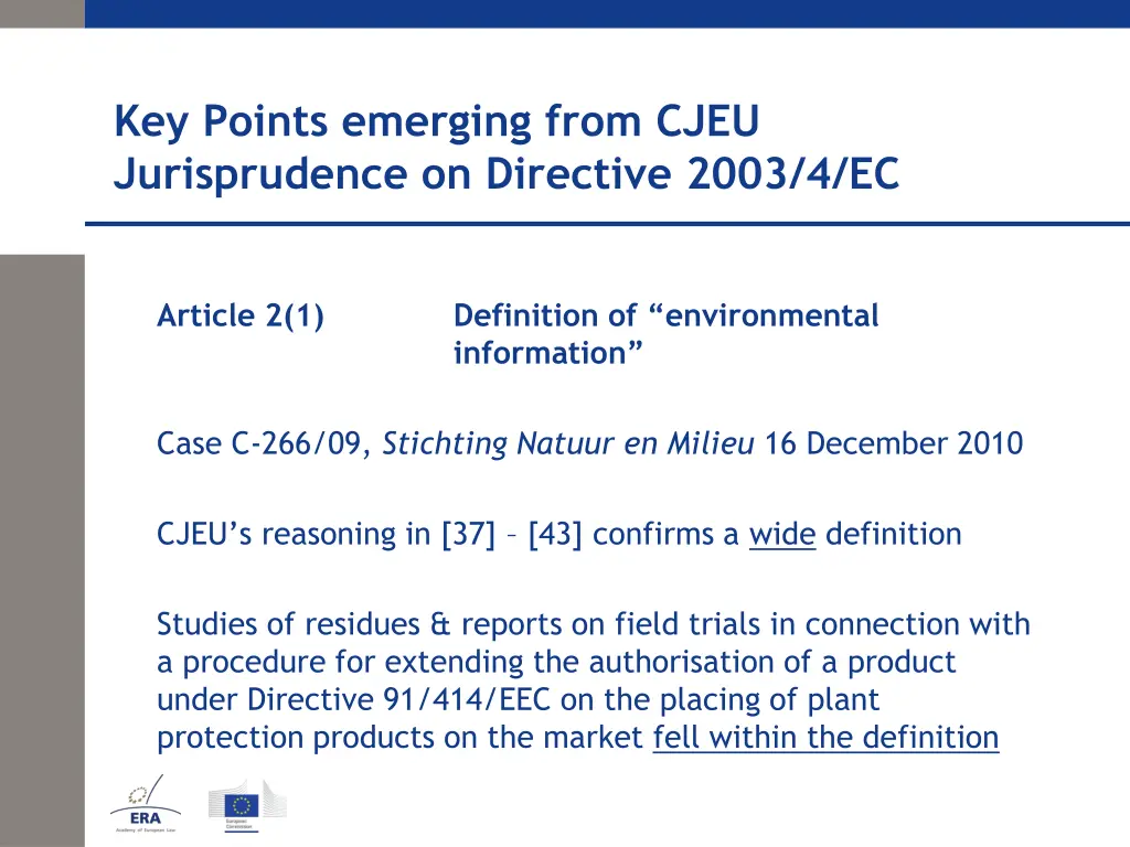 key points emerging from cjeu jurisprudence