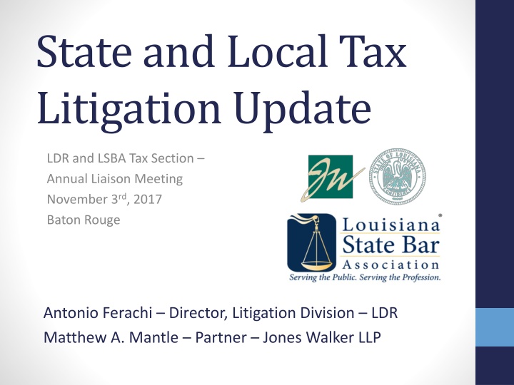 state and local tax litigation update