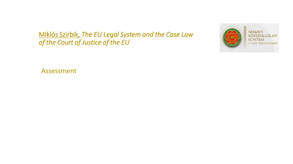 mikl s szirbik mikl s szirbik the eu legal system 2