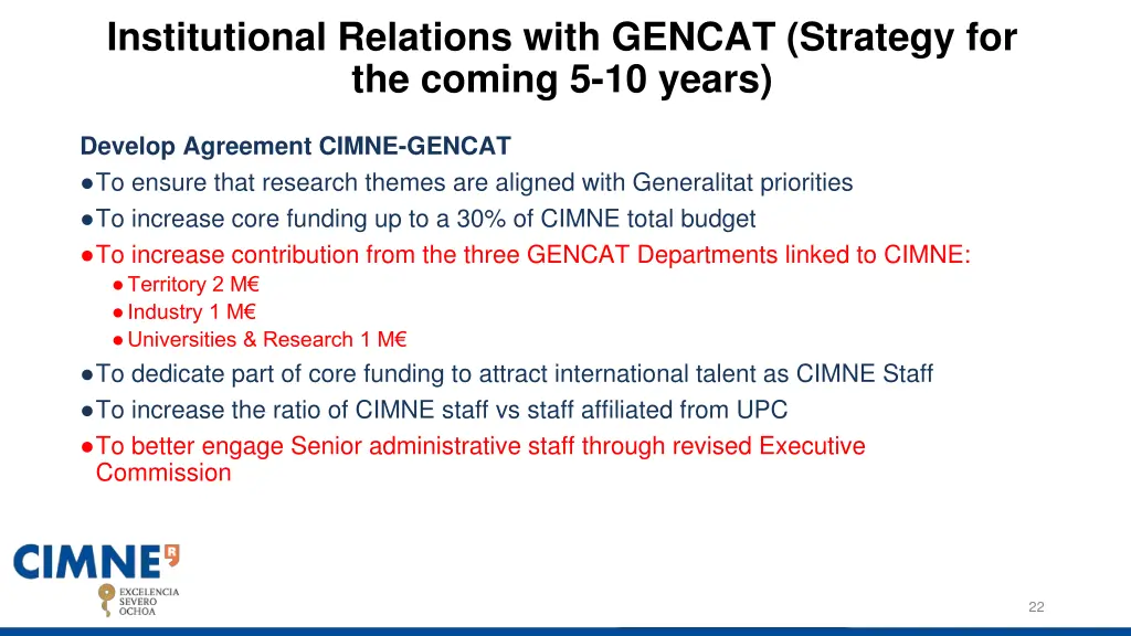 institutional relations with gencat strategy