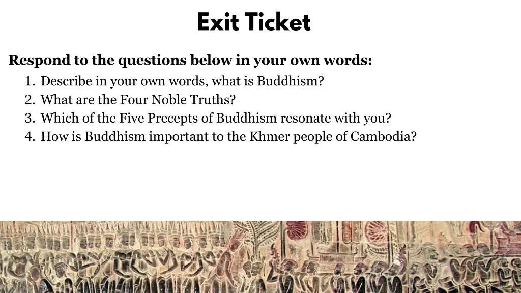 exit ticket