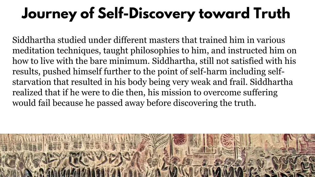 journey of self discovery toward truth