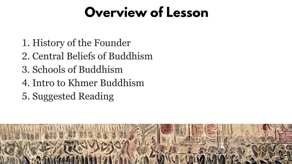 overview of lesson