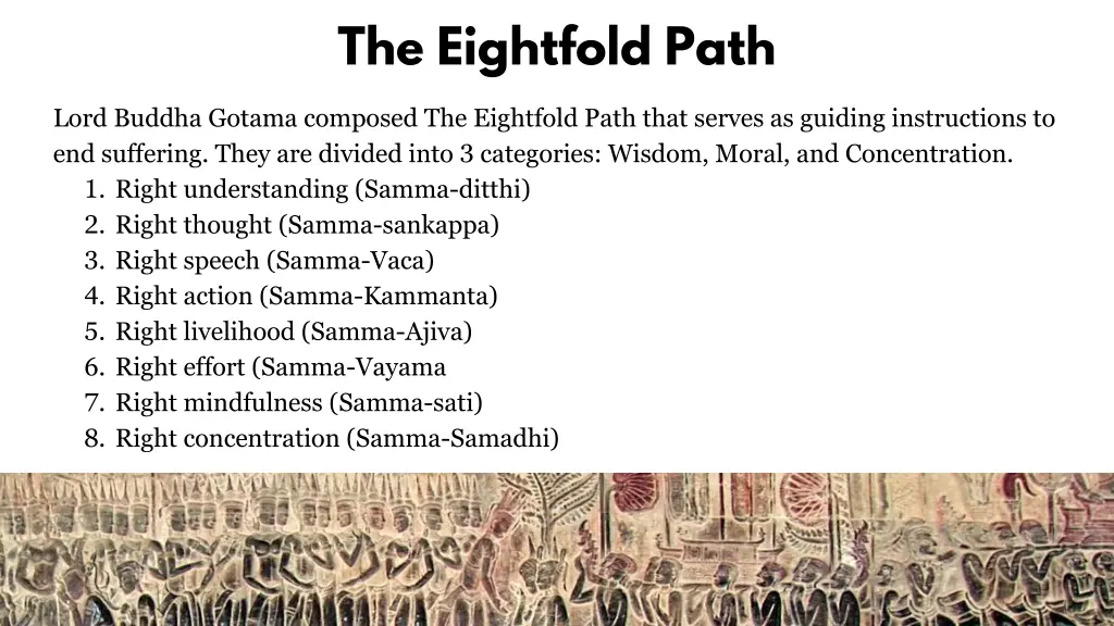 the eightfold path