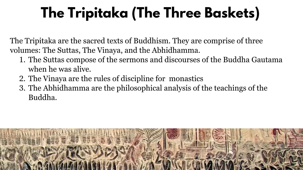 the tripitaka the three baskets