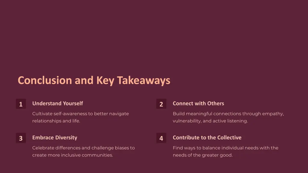 conclusion and key takeaways