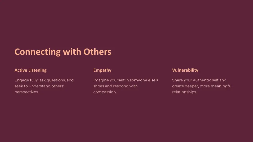 connecting with others