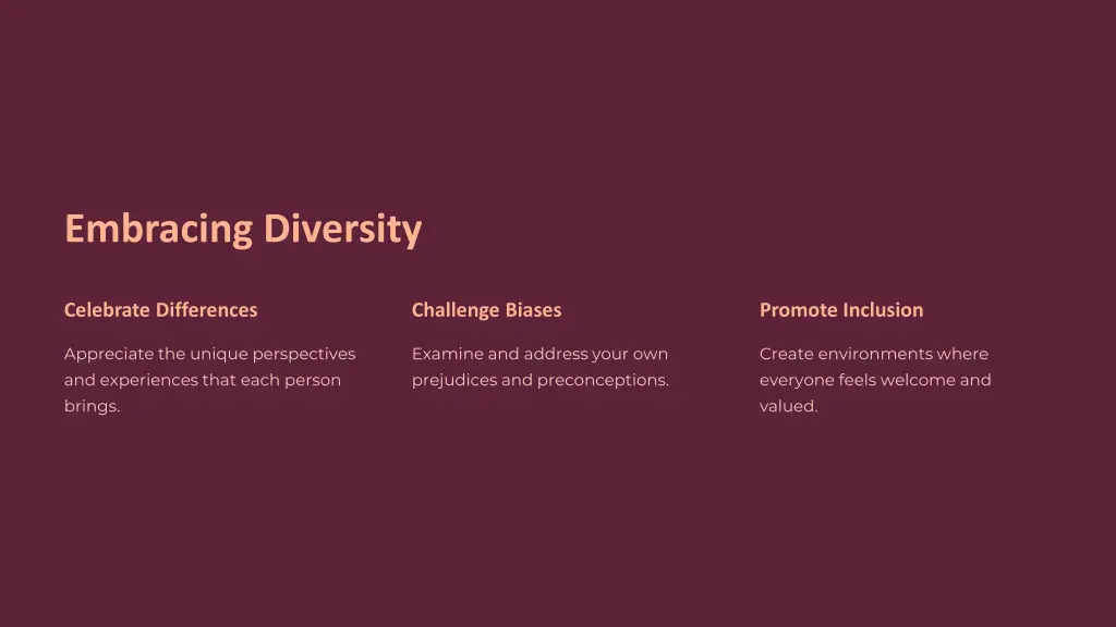 embracing diversity