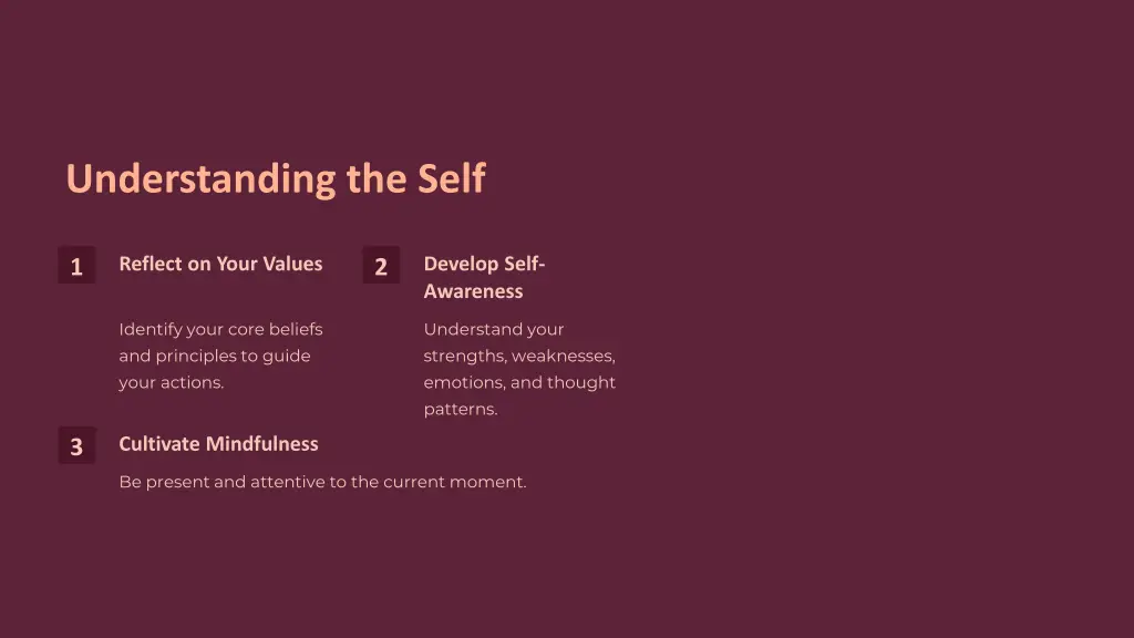 understanding the self