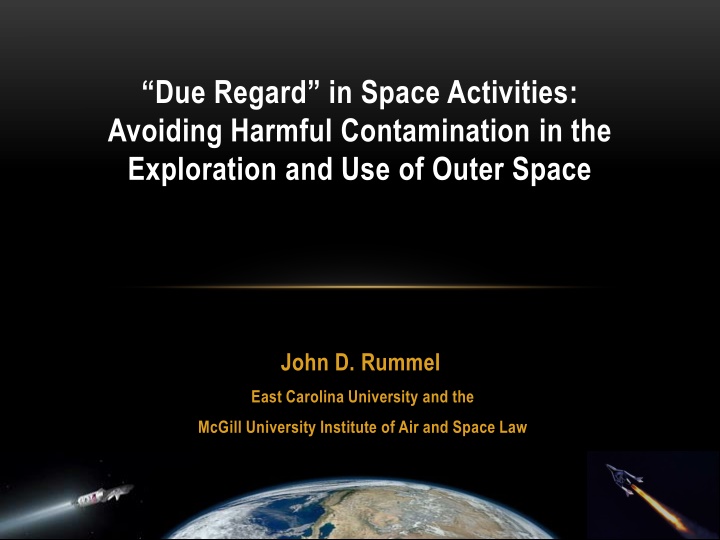 due regard in space activities avoiding harmful