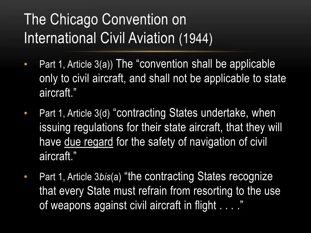 the chicago convention on international civil