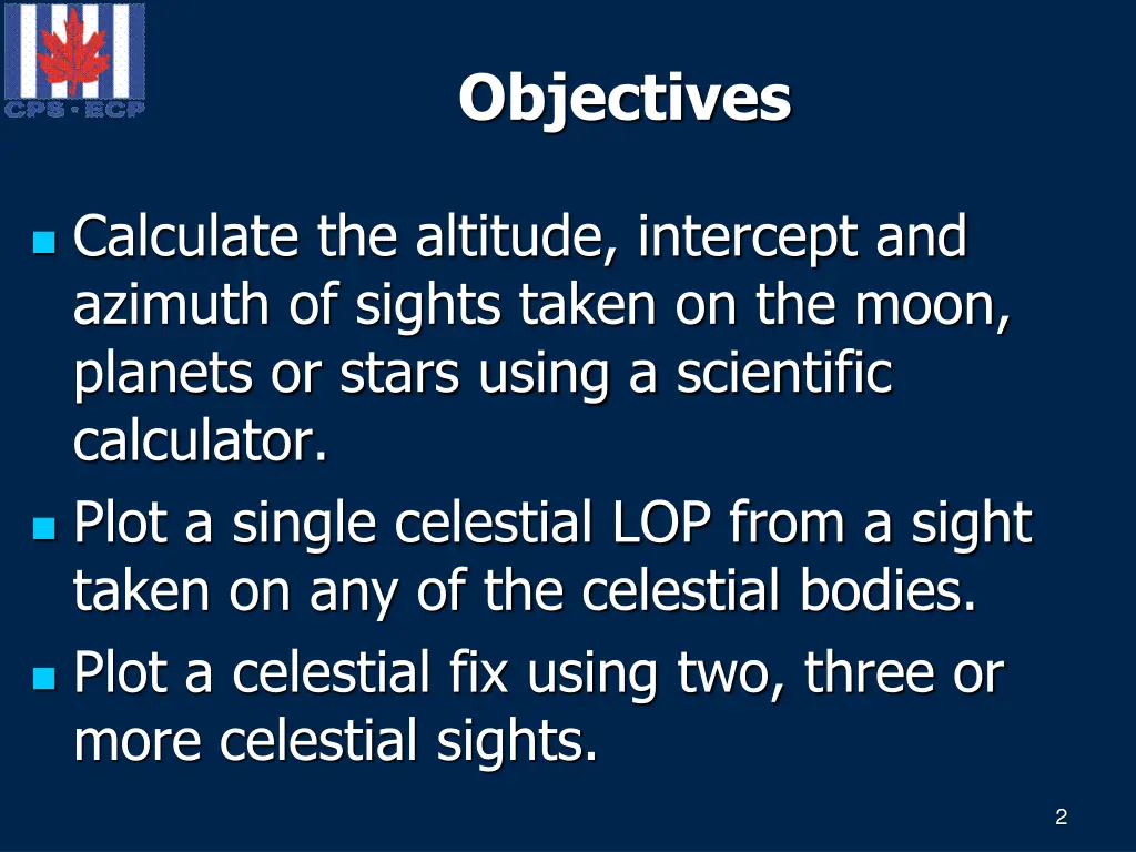 objectives
