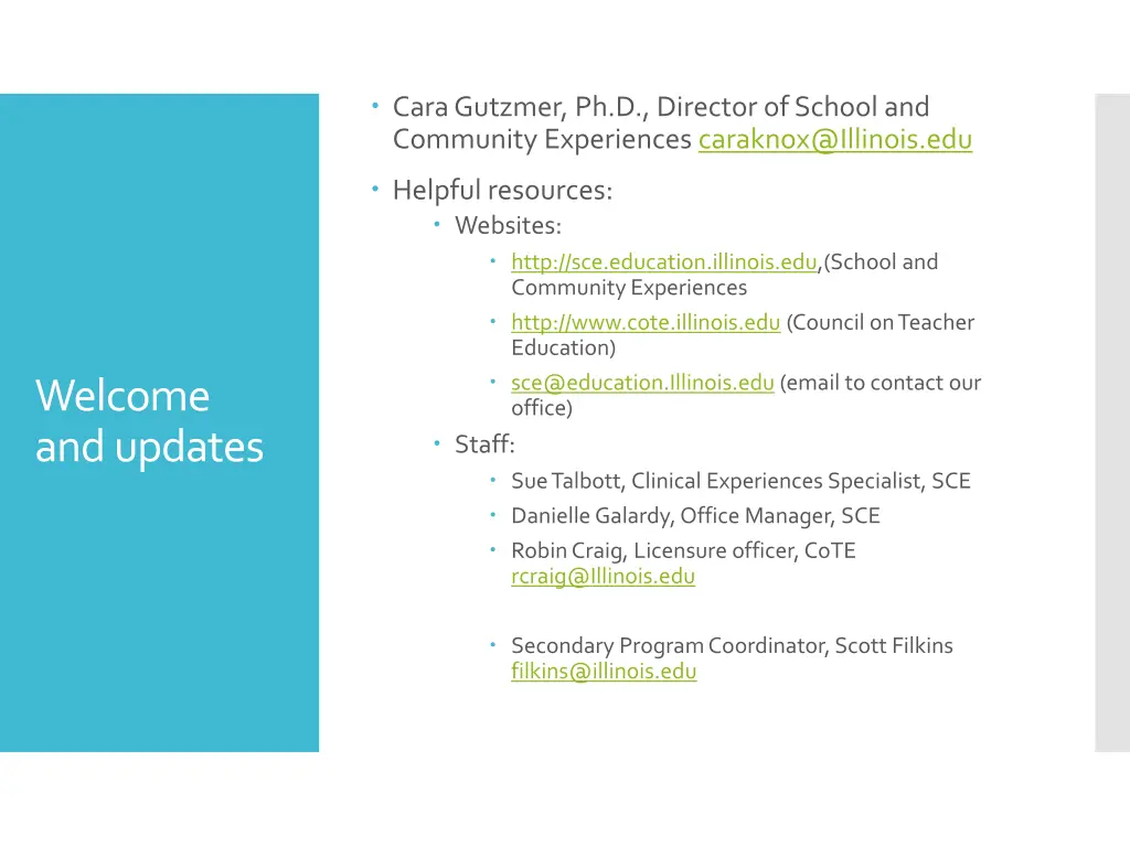 cara gutzmer ph d director of school