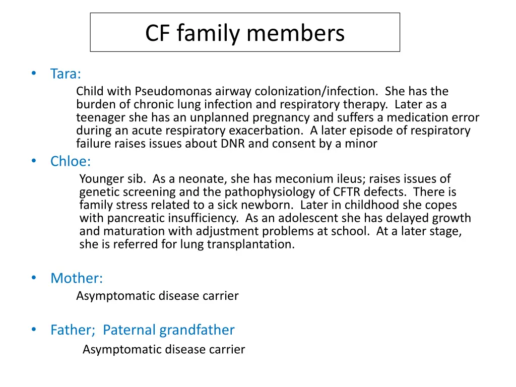 cf family members