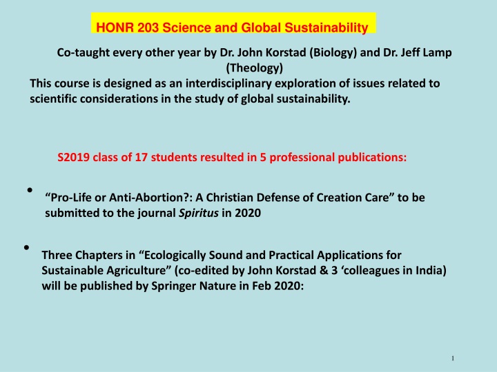 honr 203 science and global sustainability